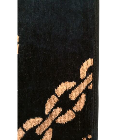 NEW Juicy Couture LARGE Bath Beach Towel Luxe Equestrian Gold Chains Regency Spa - Picture 8 of 14